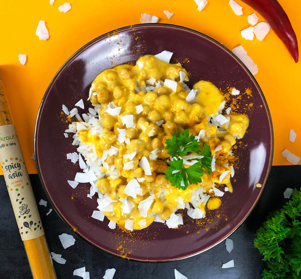 Kokos-Kichererbsen-Curry