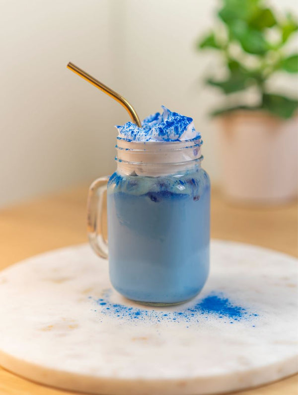 Blue Chocolate Iced Latte